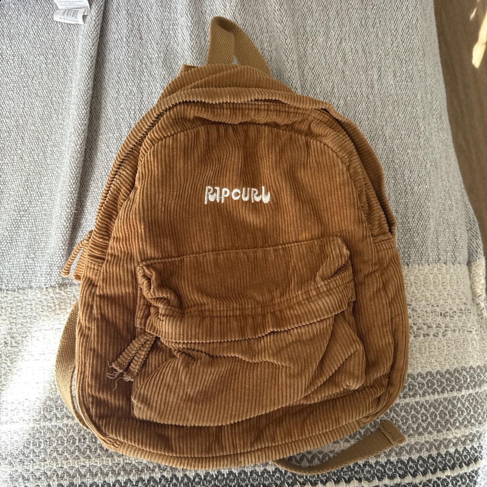 Rip Curl Tan Corduroy Backpack